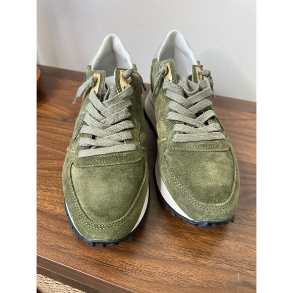 NEW Philippe Model Paris Tropez Haute Low-top Sneakers Women's Green Size: 7 - Picture 2 of 9